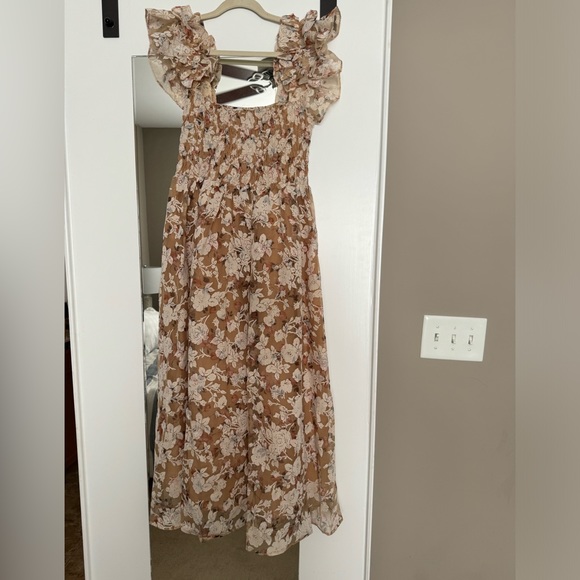 Chaumont Smocked Floral midi-dress - Picture 4 of 4